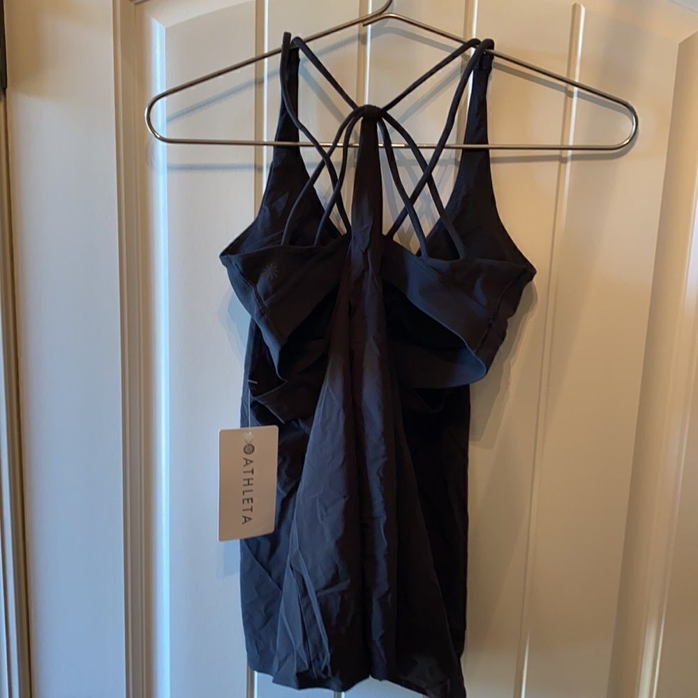 Athleta Solace Support Top In Powervita XS Black - Picture 3 of 5